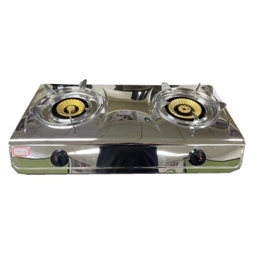 High quality durable stainless steel table cooktop 2 burner gas stove cooking cooker