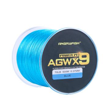 Angryffish X9 Strong 500m Pletający się linia połowowa 15LB-100LB do połowów morskich