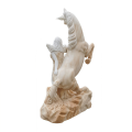 Classic Mythological Marble Equestrian Statue