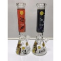 Glass Beaker Bongs with Star Basketball Player's Decal