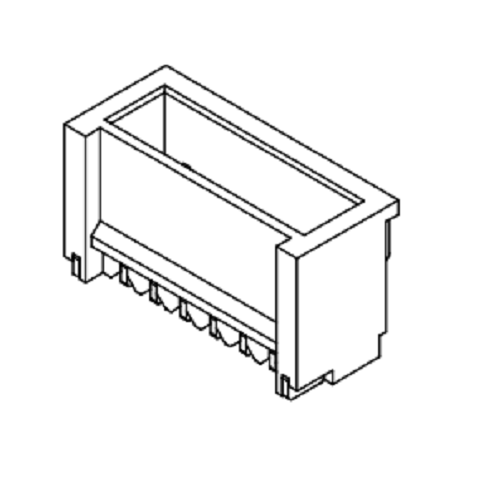 1,00mm cao độ 180 ° đơn hàng wafer-smt aw1002vb-s-xp