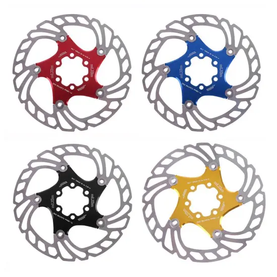 MTB Bike Hydraulic Disc Brake Floating Rotor Bicycle Parts Auto Correction Cycling Cooling Brake Rotors 160mm Floating Disc Brak