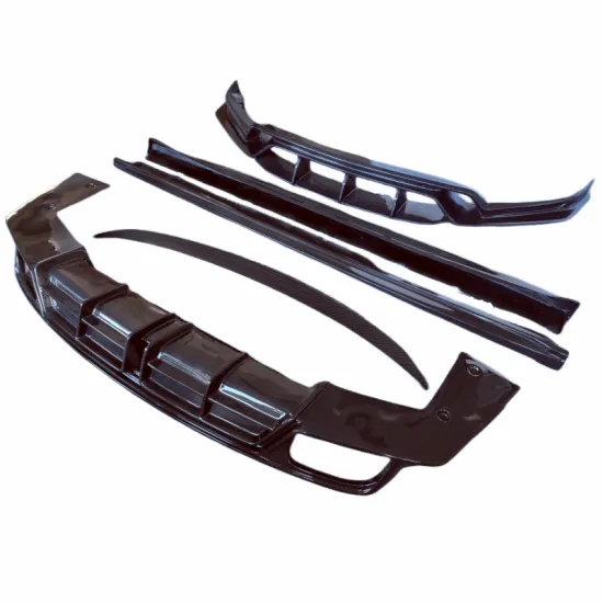 CM Style 3 Carbon Fiber Front Bar, Edge Rear Diffuser, and Side Skirt Kit for New Porsche Cayenne 9Y0