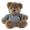 Grey brown bear plush toy for children