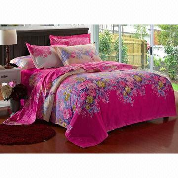 Pengamplasan dicetak Bedding Set, OEM dan ODM pesanan yang selamat datang