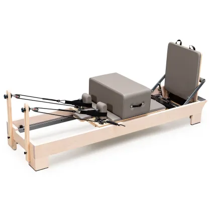 Premium Maple Pilates Reformer with Reformer Box