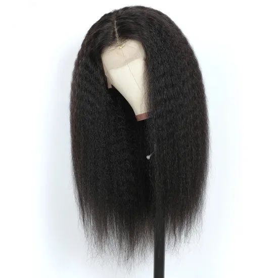 Mink Brazilian Hair Real Unprocessed Remy Virgin Lace Front Closure Brazilian Wigs Kinky Straight Hair 10-30inch 100% Human Hair