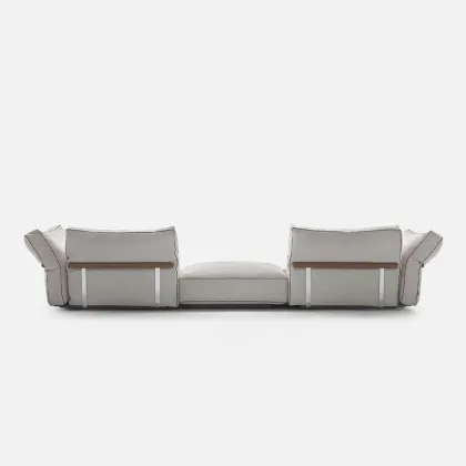 MOYI Designer Flexform Modular Fabric Sofa: A Simple Living Room Addition for Nordic, Modern Villa, and Large Apartment Settings