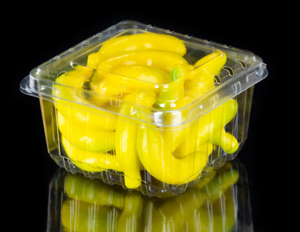 Scatola di plastica per il confezionamento di frutta fresca