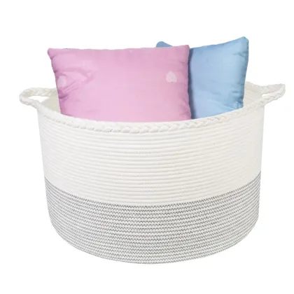 Home Storage Basket Multiunction Cotton Rope Laundry Baskets