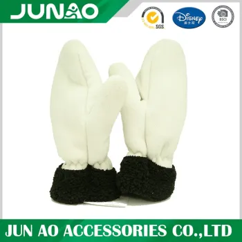 Personalized winter custom printing polar fleece mittens