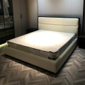 cuero dormitorio de venta caliente de cama doble de cuero