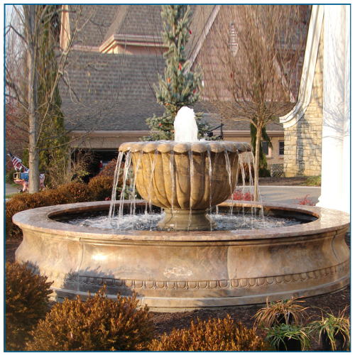 Ukuran Outdoor Urm Marble Water Fountain