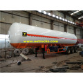 59.5m3 Tri-axle LPG Trailers za Utoaji wa Utoaji