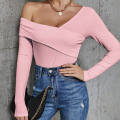 Shoulder Long Sleeve Sweaters for Women