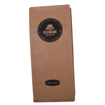Custom Printed Ziplock Flat Bottom Pouch With Valve