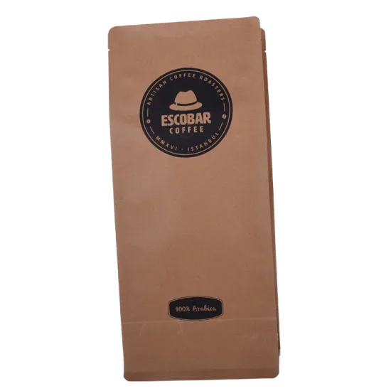 Custom Printed Ziplock Flat Bottom Pouch With Valve