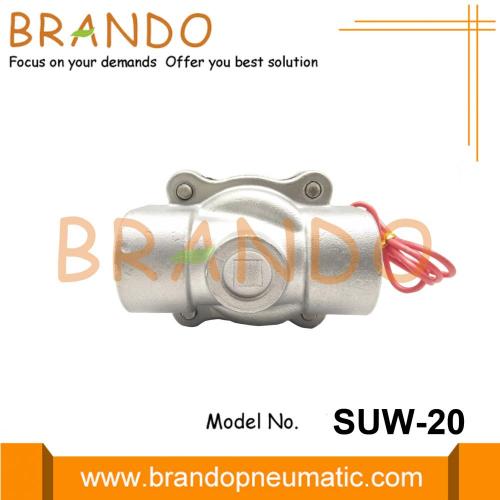 SUW-20 2S200-20 elettrovalvola per acqua in acciaio inossidabile da 3/4 &#39;&#39;