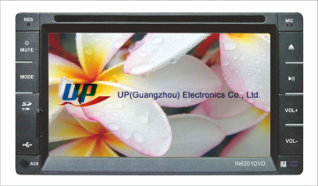 6.2" universal 2 DIN fixed panel Car DVD Player with GPS Bluetooth TV