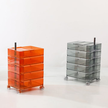 Modern Rotating Storage Cabinet for Bedside Use