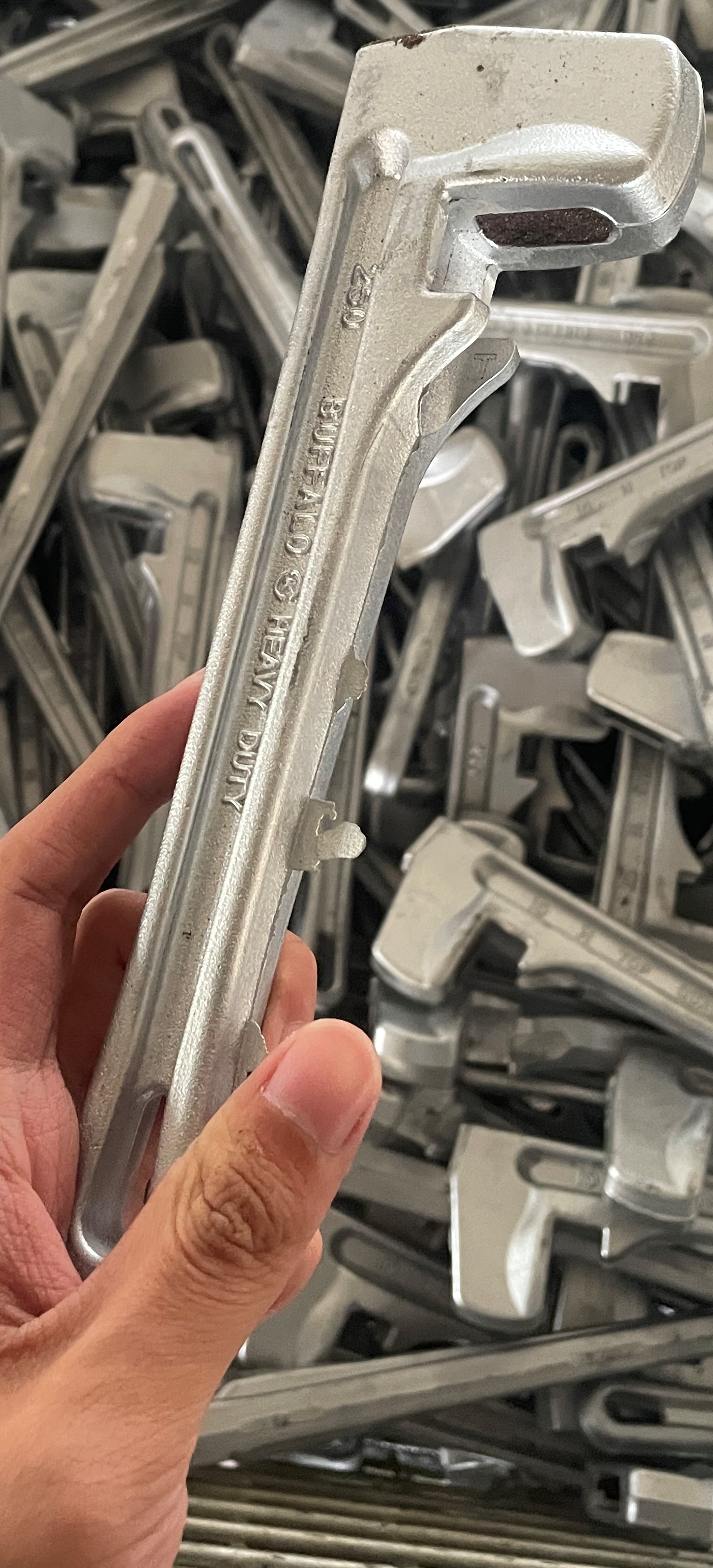 Cast aluminum car wrench