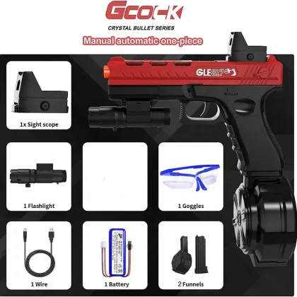 Best Selling Electric Toy Gun: The G Lock Shooting Game Gel Splat Blaster - 7-8mm Splatter Gun