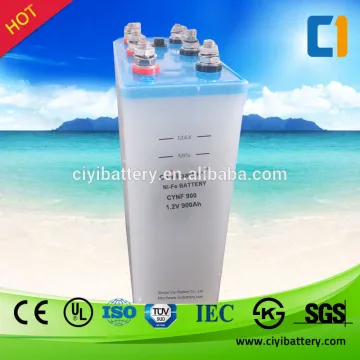 Super Performance Solar Battery 1.2V NiFe Battery 900AH Nickel Iron Battery