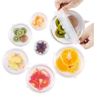 LFGB approved expandable silicone stretch lids