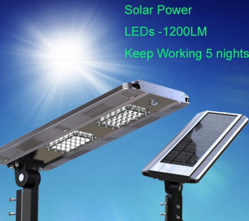 Rechargeable Lithium Battery Led Solar Street Light All in One