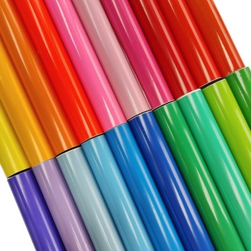48 Color Variety Pack: High-Quality PVC Vinyl Sheet Rolls with Self-Adhesive Backing - Glossy and Matt Finishes