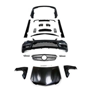 Front Rear Bumper Grille Headlight and Fender Body Kit for Mercedes Benz C-Class AMG C63 W204 2006-2013