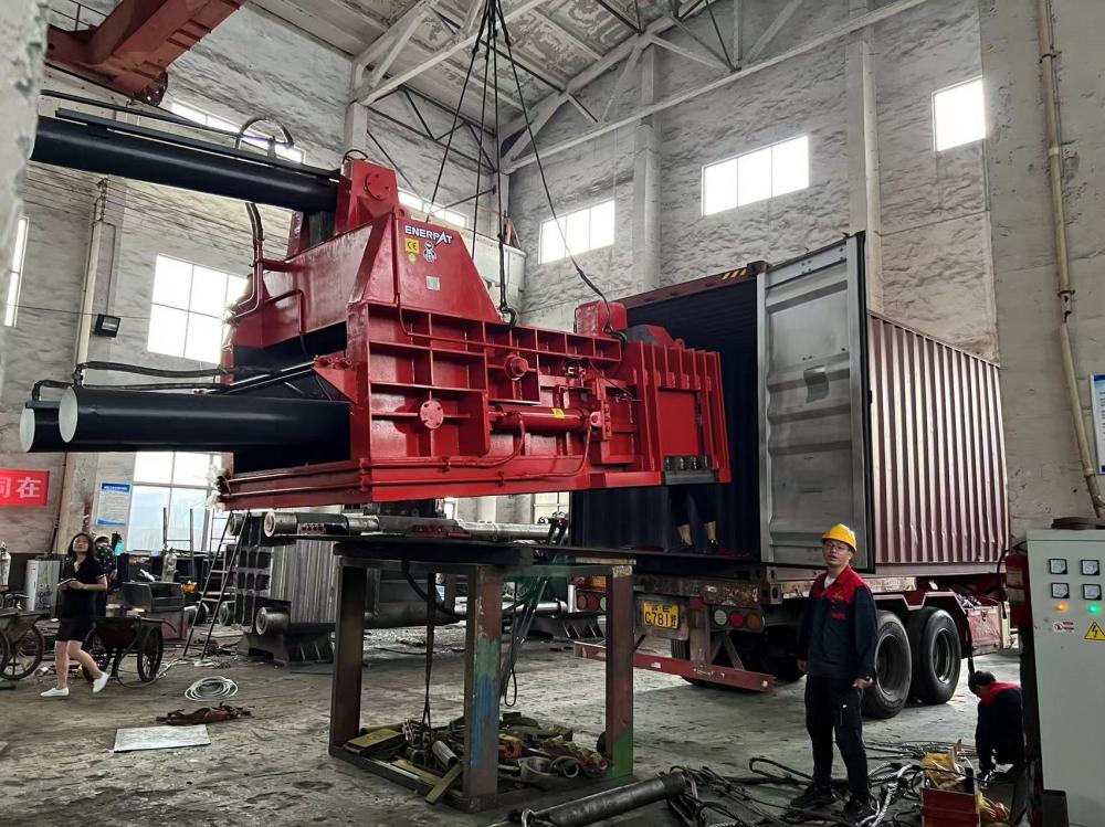 Hydraulic Metal Baler For Oil Drum Filter Scraps