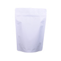sacchetto di imballaggio a chiusura lampo in pvc bianco opaco stand up pouch personalizzato