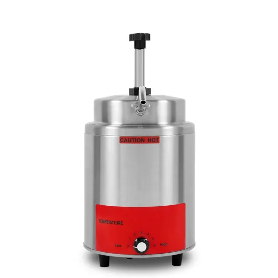 CE Electric Stainless Steel Sauce & Cheese Warmer Pump Dispenser