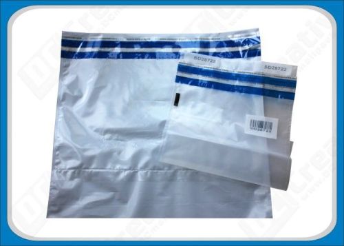 Polythene Security Tamper Evident Bags , Security Mail Bags For Cash , Receipts