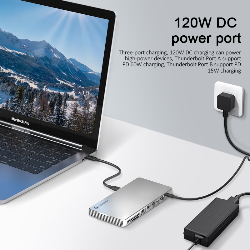 Thunderbolt 4 Card Reader UHD Monitor For Macbook