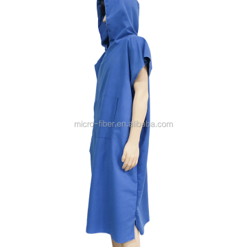 Super Dry Beach Bath Microfiber Swimming Towel Poncho for Adults - Hooded