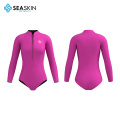 Seaskin High Quality OEM Women 2.5mm Back Zipper Neoprene Snorkeling Diving Wetsuits