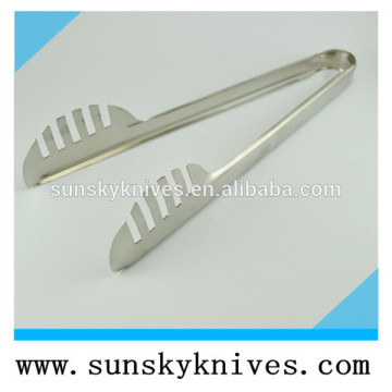 New design half round shape stainless steel BBQ tongs tongs