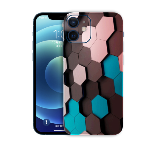 Color Mosaic Mobile Skin Foile 3D Back Stickers