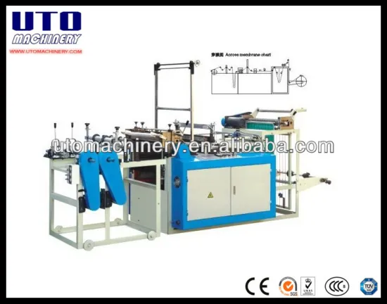 Automatic high speed computer controlled poly dot plastic bag making machine