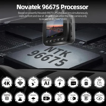 4K Car Black Box Recorder with Sony Sensor and WiFi