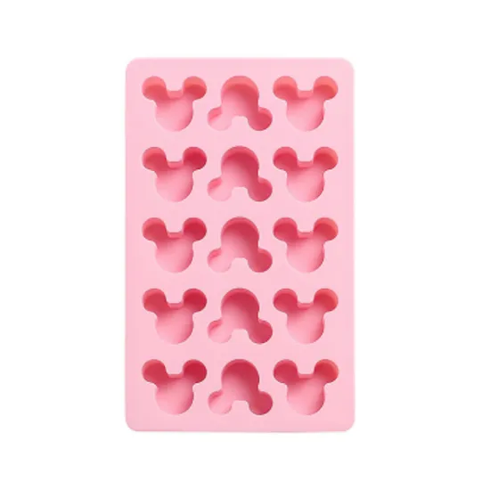 Silicone Ice Tray Mold for DIY Gummies, Chocolate, and Candies - 15 Cavity Heart Round Strawberry Shape