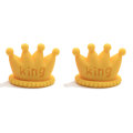 Cute Candy Color Resin Crown Miniature Children Resin Ring Making Accessory Hair Accessory