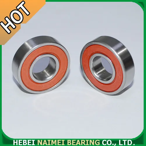 6001 2RS Bearings Red rubber sealed