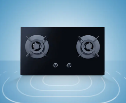 Black Tempered Glass High-effective NG gas cooker