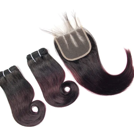 Customized service accepted 1b/99j Brazilian human hair virgin hair Brazilian funmi hair