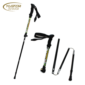 High Density 3K Grain Carbon Fiber Trekking Pole