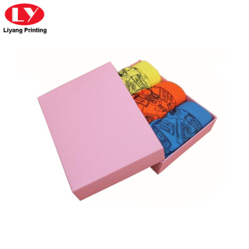 pink paper packaging underwear and scarf box