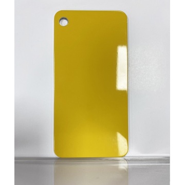 Glossy Yellow Aluminum Sheet Plate 1.6mm